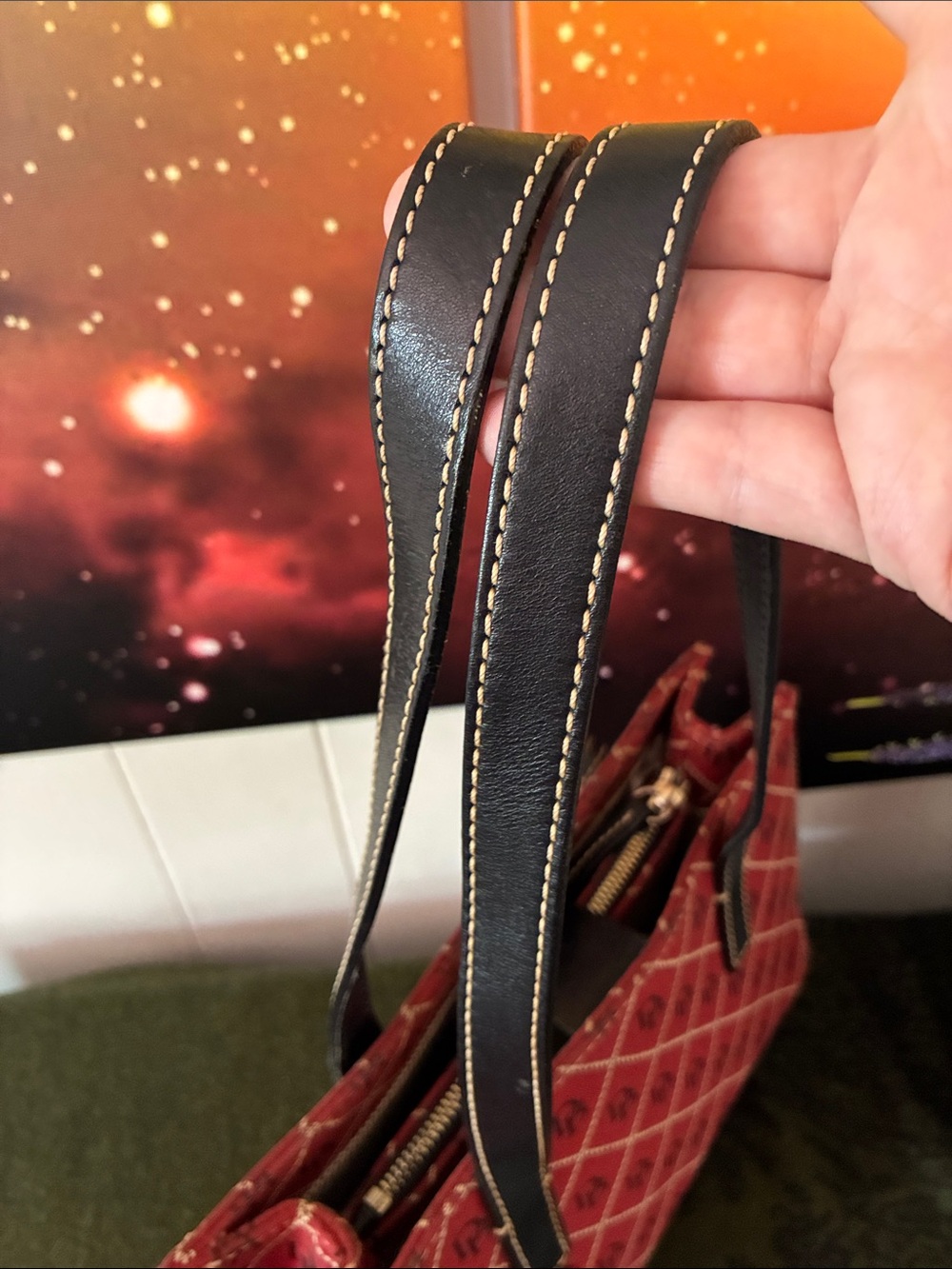 Dooney & Bourke Vintage Quilt Satchel - Picture 6 of 11